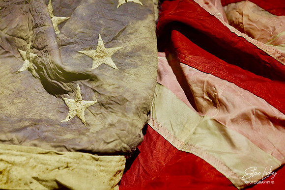 Recovered flag from 9/11 wreckage, Manhattan, NY