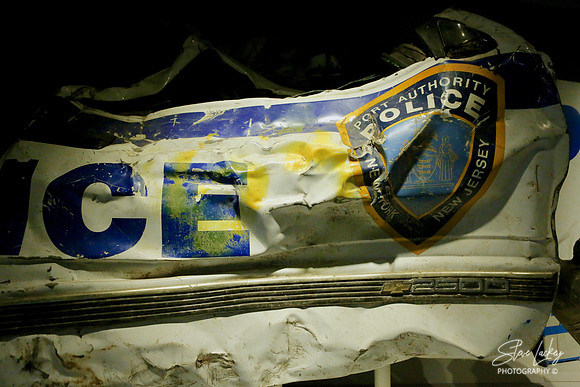 NYPD 9/11 wreckage, Manhattan, NY