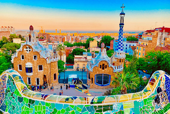 Park Goell, Barcelona, Spain